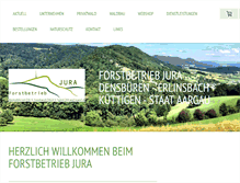 Tablet Screenshot of forst-jura.ch